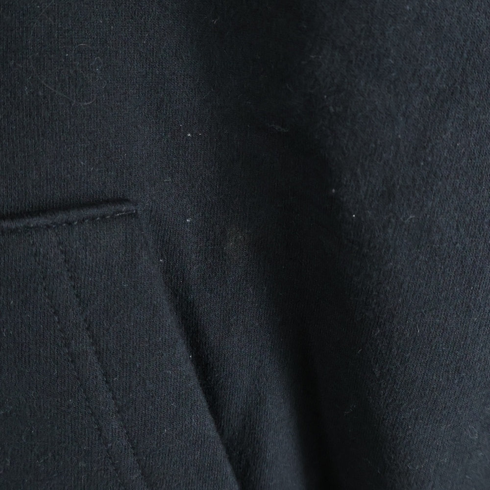 CHROME HEARTS(クロムハーツ) THRML HD ZIP 裏地サーマルジップ 袖フローラルバック ホースシュープ ジップパーカー ブラック