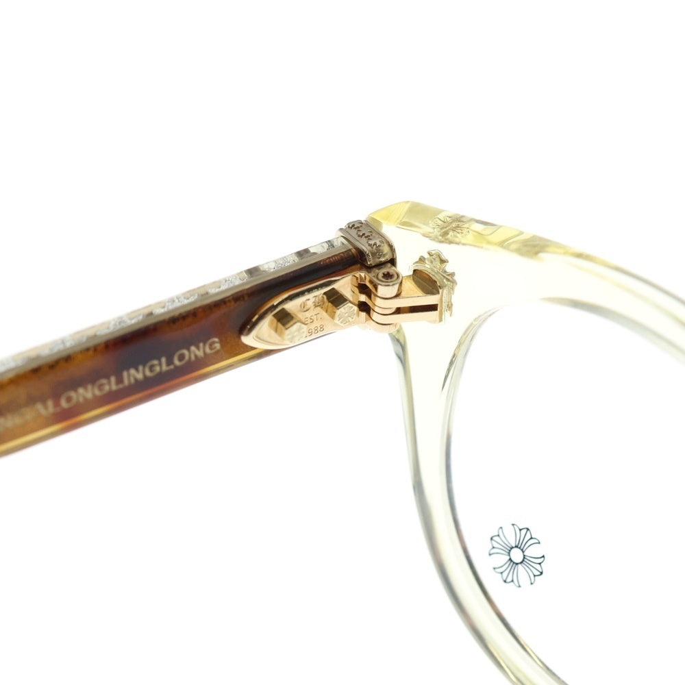 CHROME HEARTS(クロムハーツ) DINGALONGLINGLONG CHプラスフレーム ボストンサングラス メガネ 眼鏡 アイウェア クリア