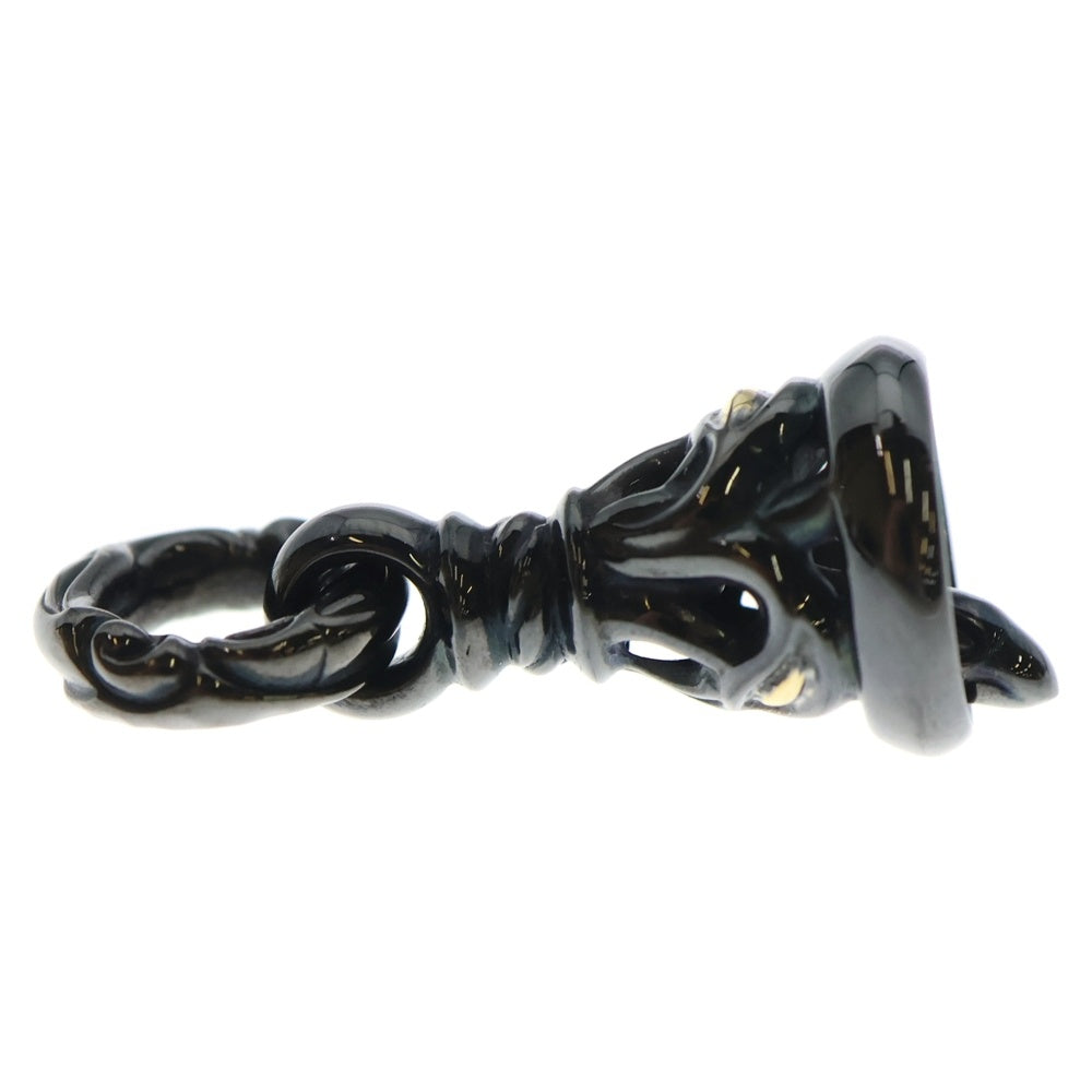 LONE ONES(ロンワンズ) クレーンベル ペンダント S w/ ブラックコーティング w/ K18イエローゴールド アイズ S ブラックエディション