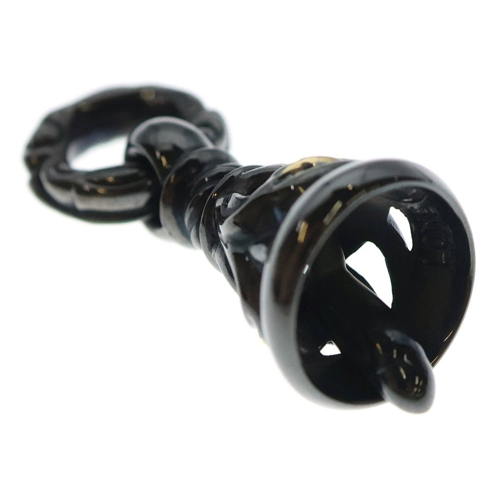 LONE ONES(ロンワンズ) クレーンベル ペンダント S w/ ブラックコーティング w/ K18イエローゴールド アイズ S ブラックエディション