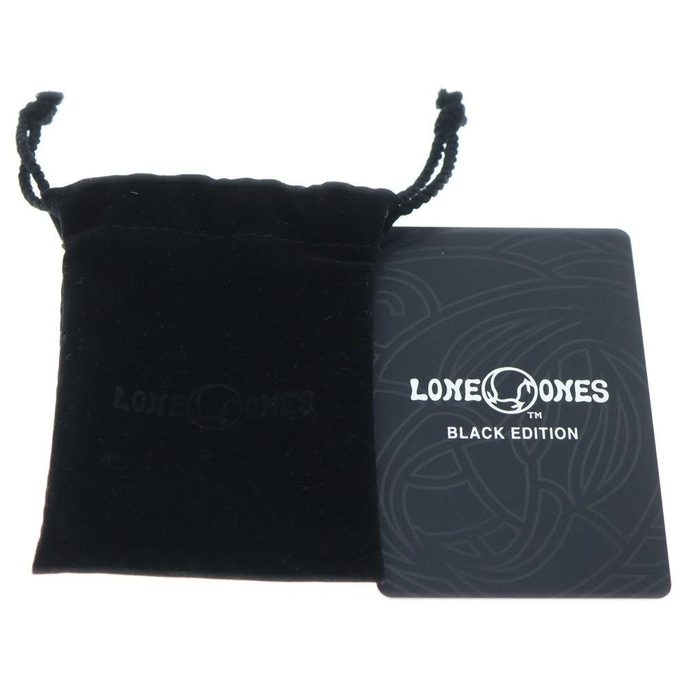 LONE ONES(ロンワンズ) クレーンベル ペンダント S w/ ブラックコーティング w/ K18イエローゴールド アイズ S ブラックエディション