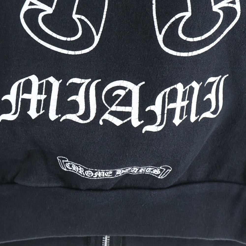 CHROME HEARTS(クロムハーツ) SWTSHRT HD ZIP マイアミ限定ジップアップパーカー ブラック