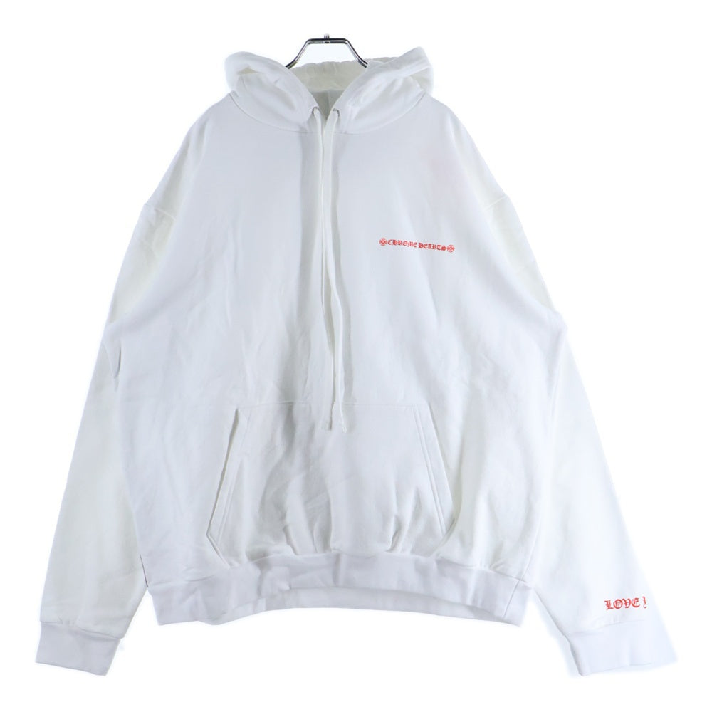 CHROME HEARTS(クロムハーツ) Laurie Lynn Stark PLVR ローリーリンスターク バックプリント プルオーバーパーカー ホワイト