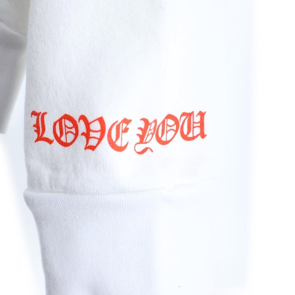 CHROME HEARTS(クロムハーツ) Laurie Lynn Stark PLVR ローリーリンスターク バックプリント プルオーバーパーカー ホワイト