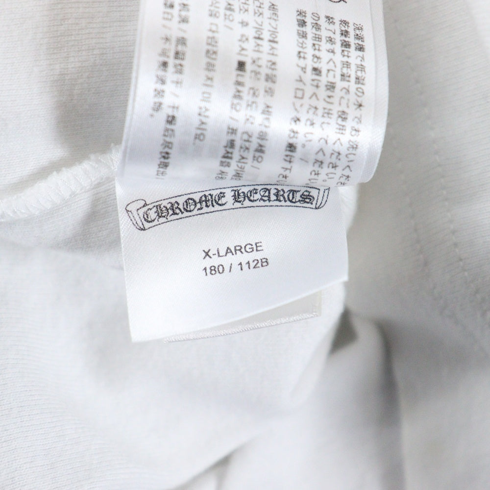 CHROME HEARTS(クロムハーツ) Raglan Sleeve Tee バックCHプリント ラグランスリーブ 長袖Tシャツ カットソー ブルー/ホワイト