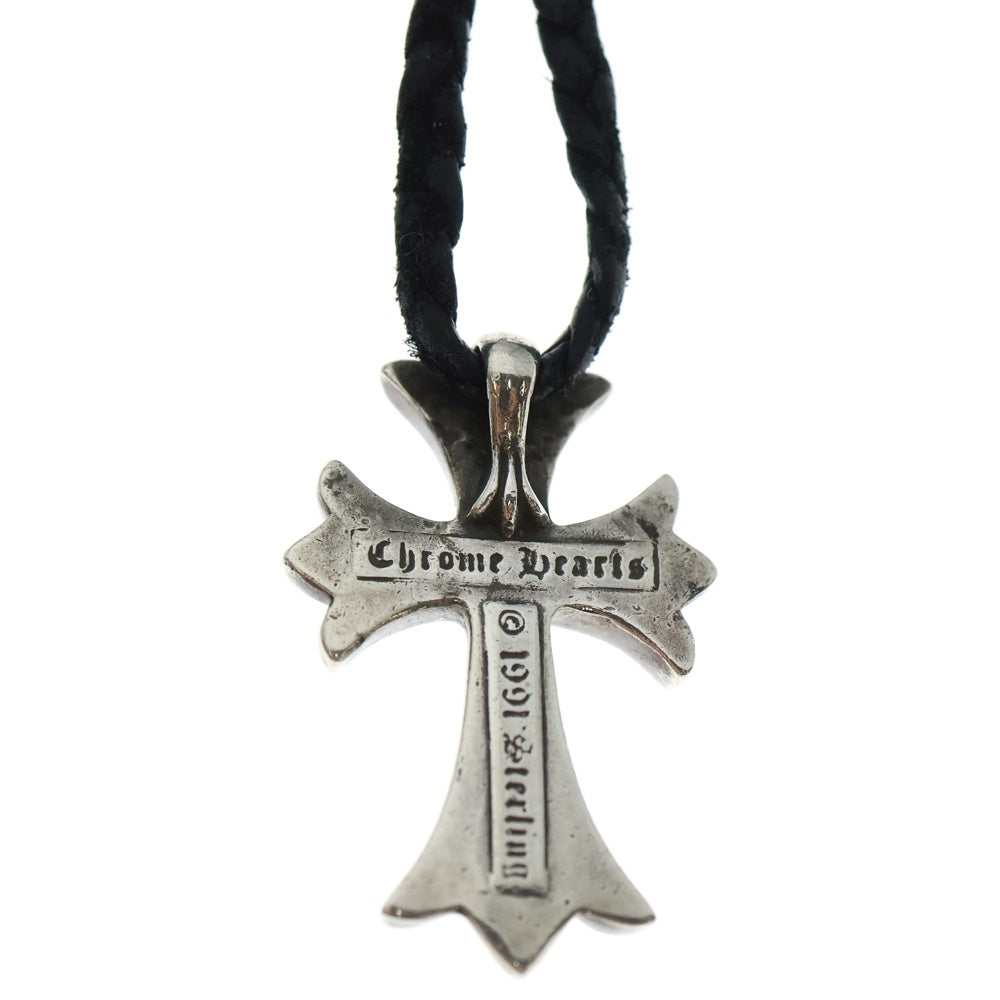 CHROME HEARTS(クロムハーツ) CH CRS SMLスモールCHクロス BC ボロチップブレイド ネックレス シルバー BCA220