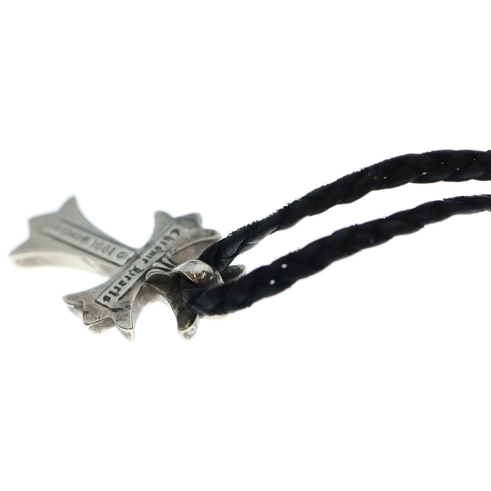 CHROME HEARTS(クロムハーツ) CH CRS SMLスモールCHクロス BC ボロチップブレイド ネックレス シルバー BCA220