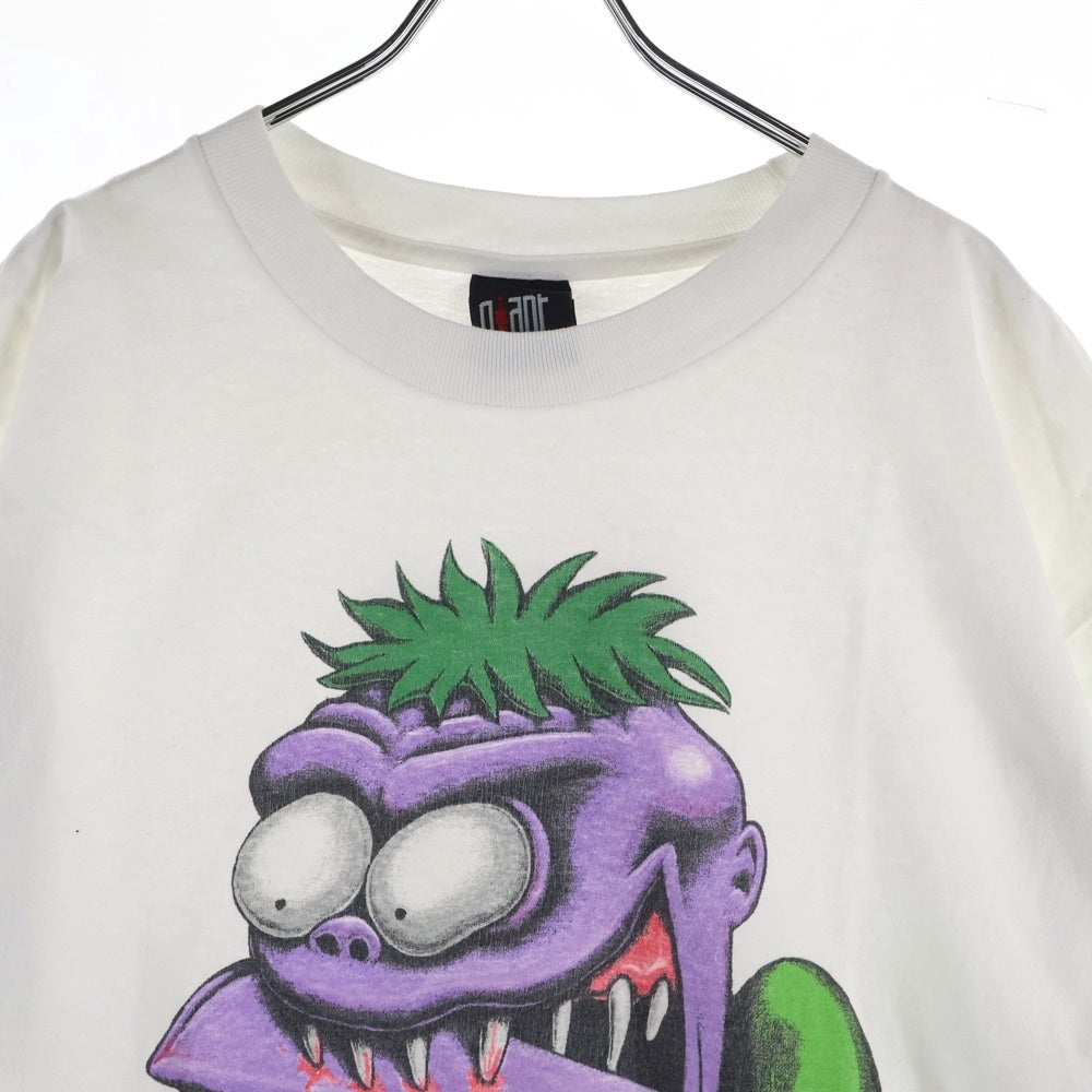 VINTAGE(ヴィンテージ) 90s THE OFFSPRING BITE ME 1995 オフスプリング バイト・ミー 両面プリント Tシャツ 半袖カットソー ホワイト