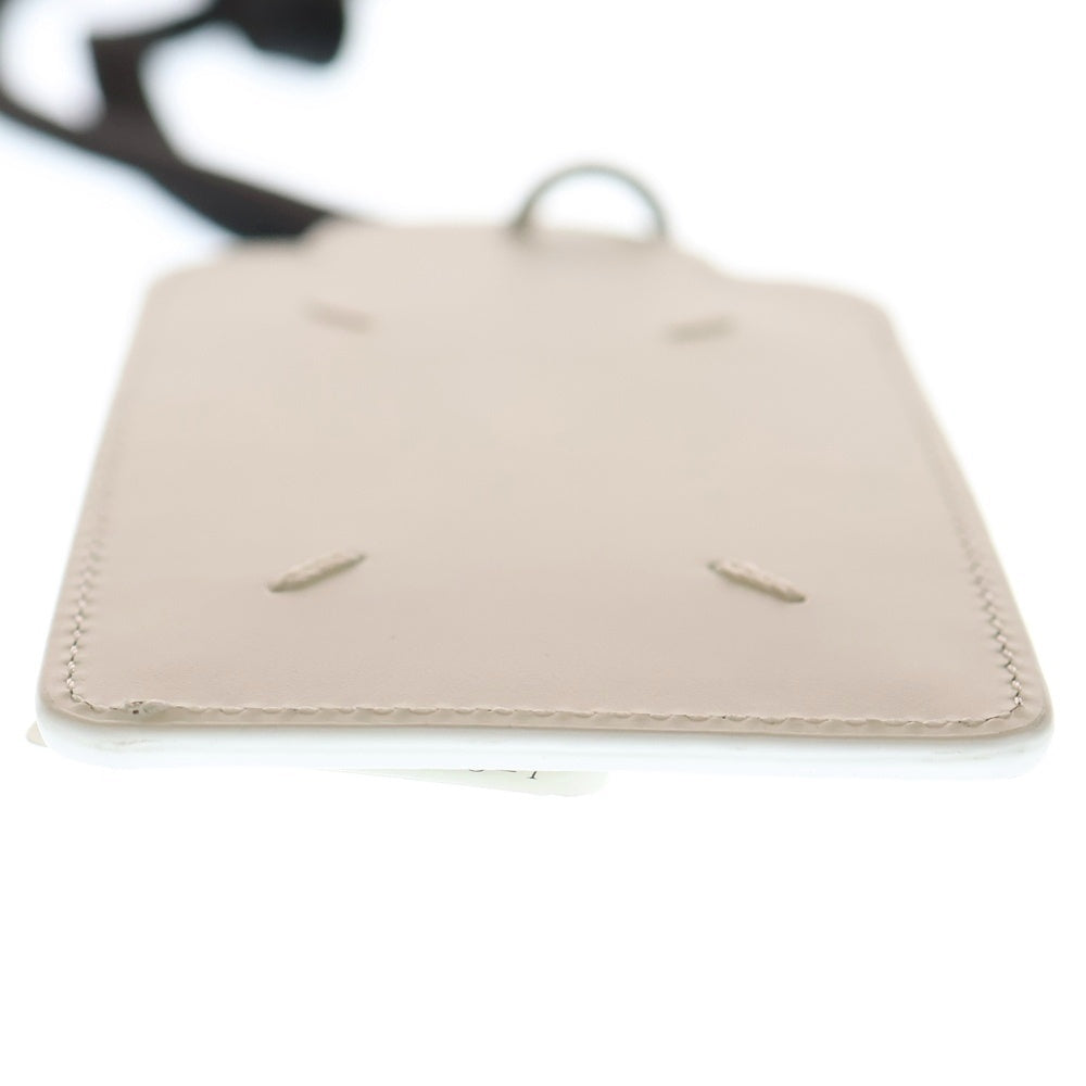 Maison Margiela(メゾンマルジェラ) CARD HOLDER TAG WITH HOOK AND LACE ネックポーチ カードケース ホワイト SA1TZ0003 P5427 レディース
