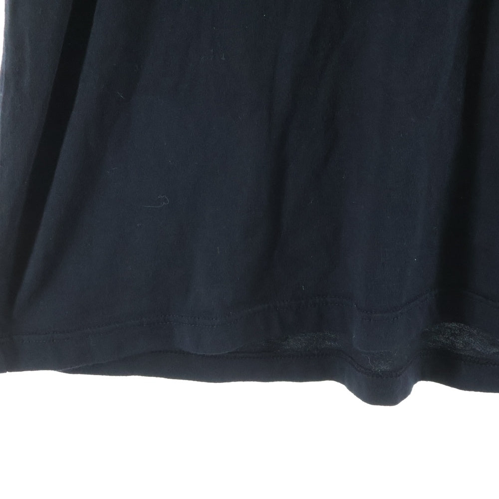 CHROME HEARTS(クロムハーツ) BSフレアボタン ホースシュー バックプリント 半袖ポロシャツ ブラック