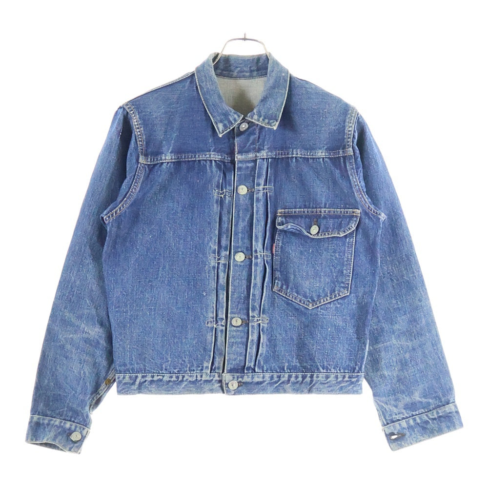 Levi's(リーバイス) 40s 506XX 1st 片面タブ BIG-E スライドバックル 革パッチ ボタン裏 ドーム型ツーブロンク デニムジャケット インディゴ