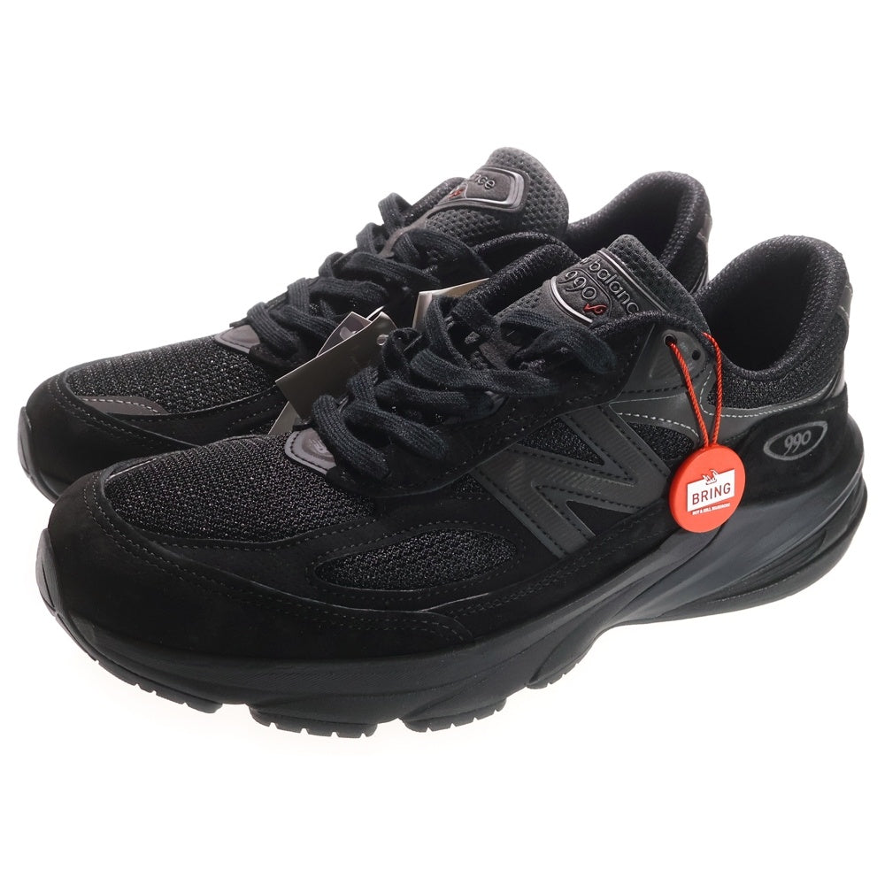 New Balance(ニューバランス) U990BB6 TRIPLE BLACK スエードメッシュローカットスニーカー ブラック US9/27cm