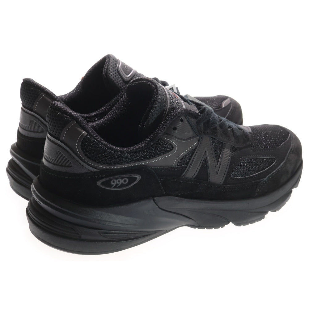 New Balance(ニューバランス) U990BB6 TRIPLE BLACK スエードメッシュローカットスニーカー ブラック US9/27cm