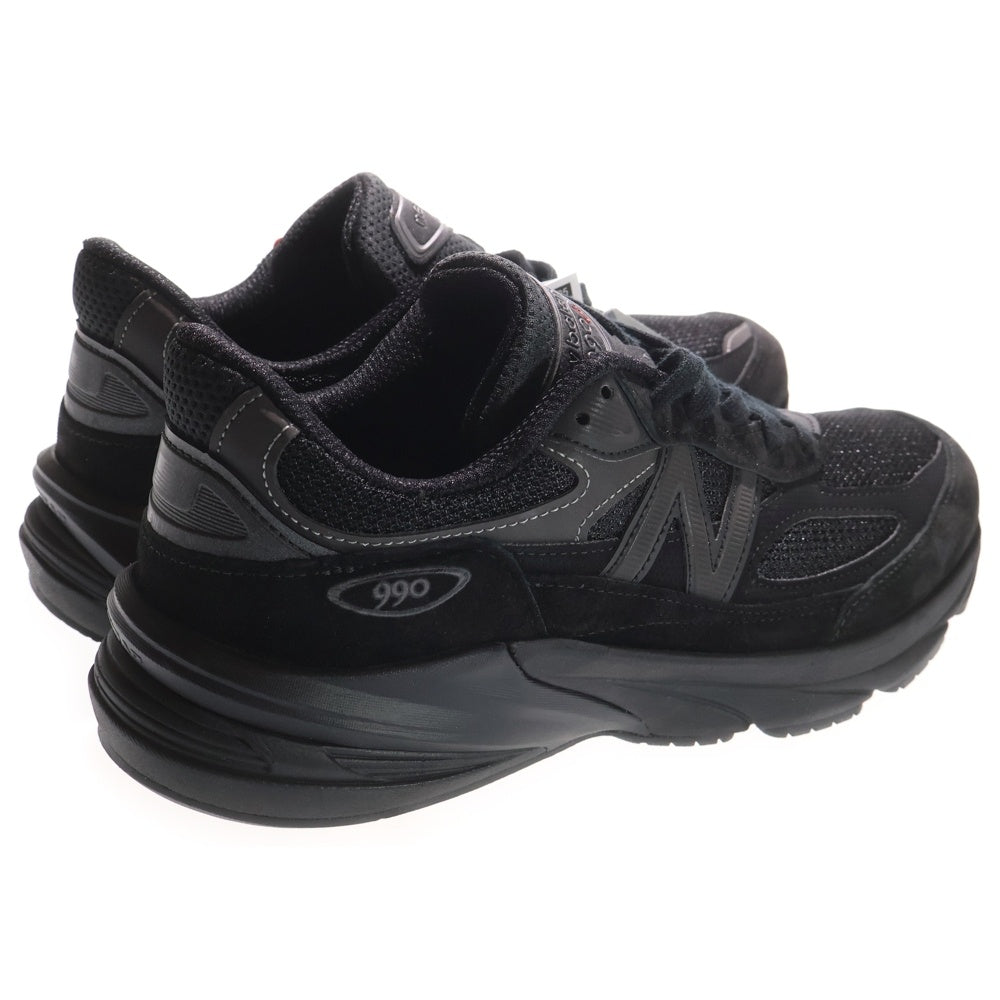 New Balance(ニューバランス) U990BB6 TRIPLE BLACK スエードメッシュローカットスニーカー ブラック US9/27cm