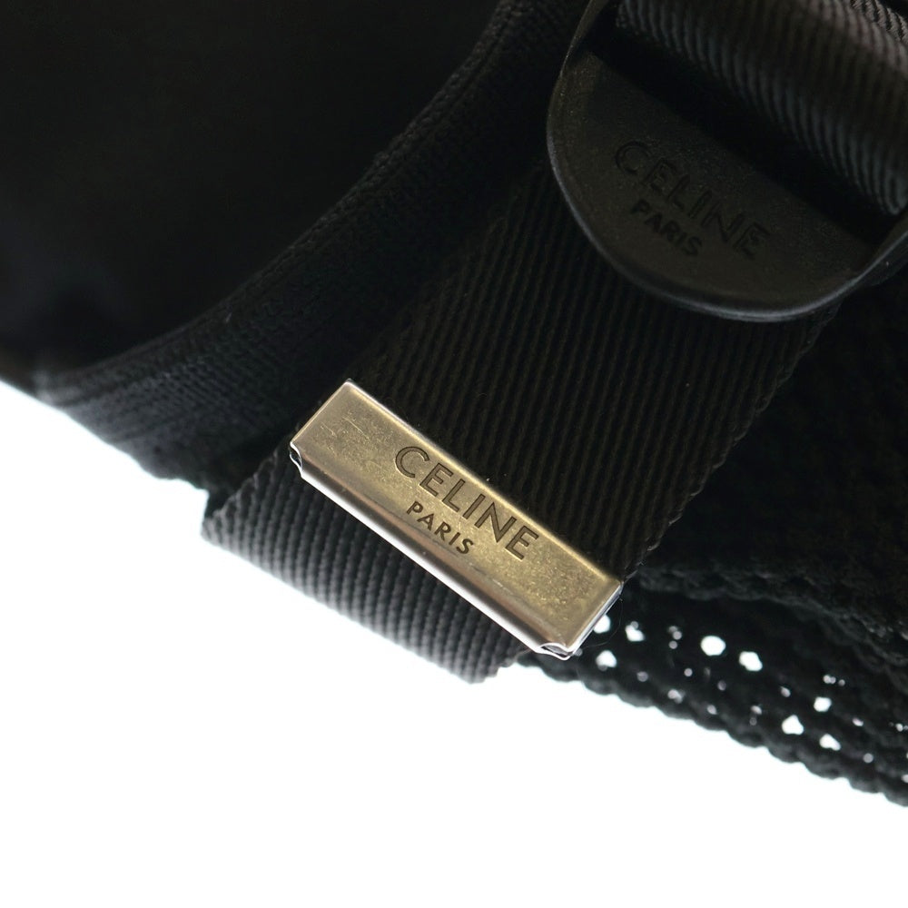 CELINE(セリーヌ) Large Zipped Belt Bag ロゴプリント ショルダーバッグ ブラック 198682DMT