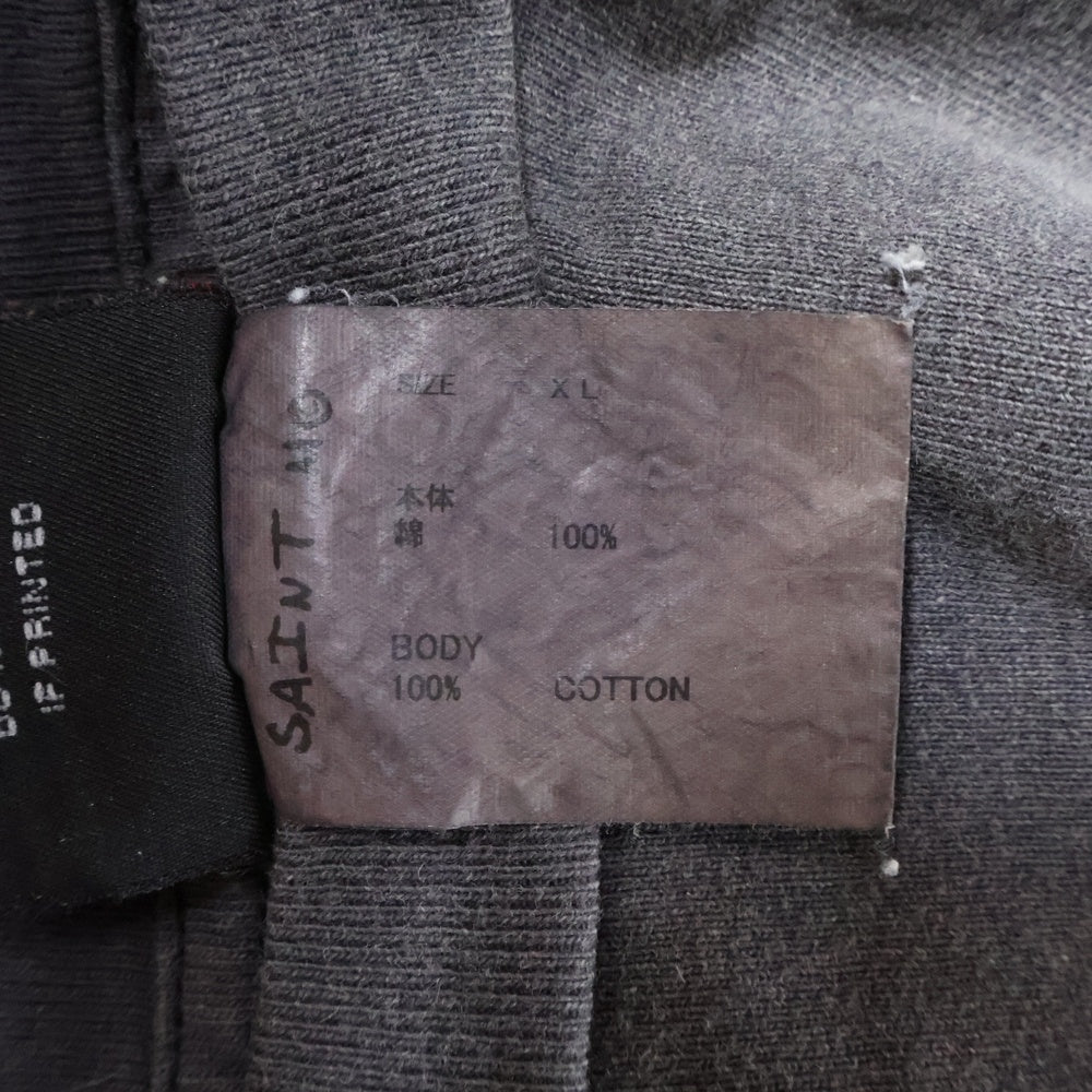 SAINT MICHAEL(セントマイケル) 24SS L/S TEE ヴィンテージ加工 ロングスリーブTシャツ 長袖Tシャツ グレー SM-YS8-0000-015