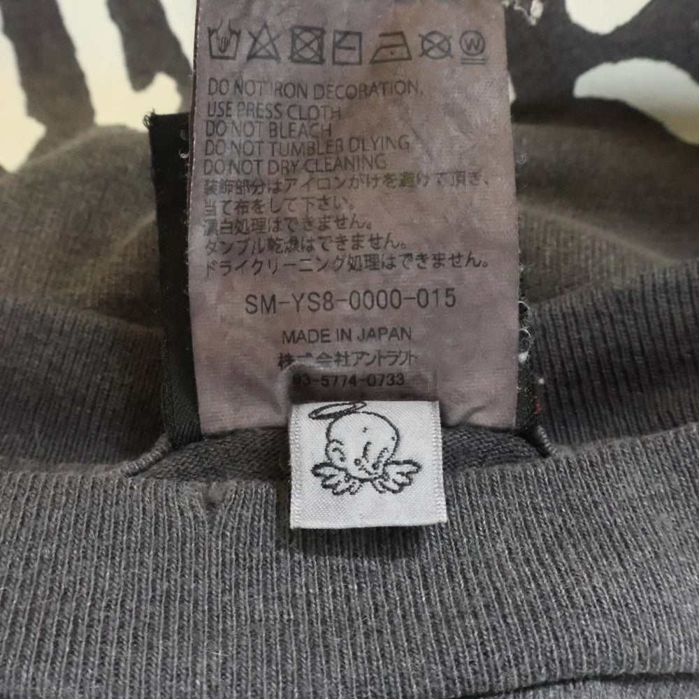 SAINT MICHAEL(セントマイケル) 24SS L/S TEE ヴィンテージ加工 ロングスリーブTシャツ 長袖Tシャツ グレー SM-YS8-0000-015