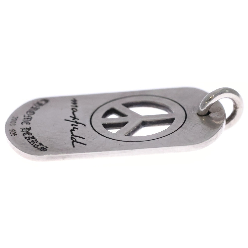 CHROME HEARTS(クロムハーツ) ×max field D TAG LRG マックスフィールド ラージドッグタグ ネックレストップ シルバー