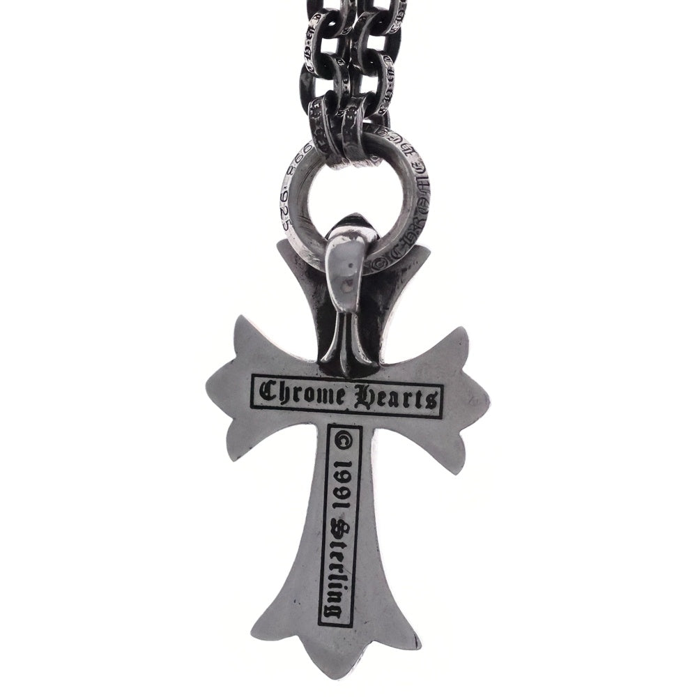 CHROME HEARTS(クロムハーツ) 30inch PPR CHN SML CH CRS ペーパーチェーン スモールCHクロス ネックレス シルバー