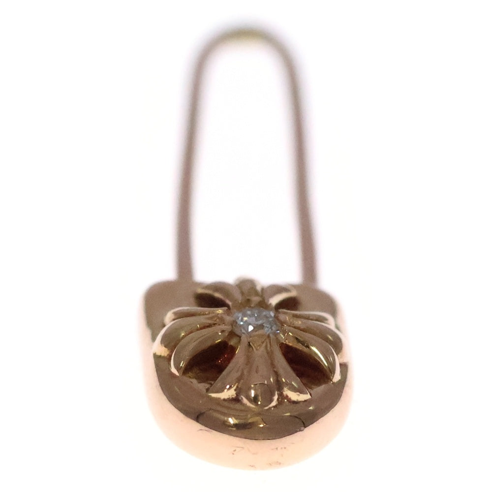 CHROME HEARTS(クロムハーツ) 22K SAFETY PIN CH PLS 1DIA 1ダイヤ セーフティーピン ピアス ゴールド