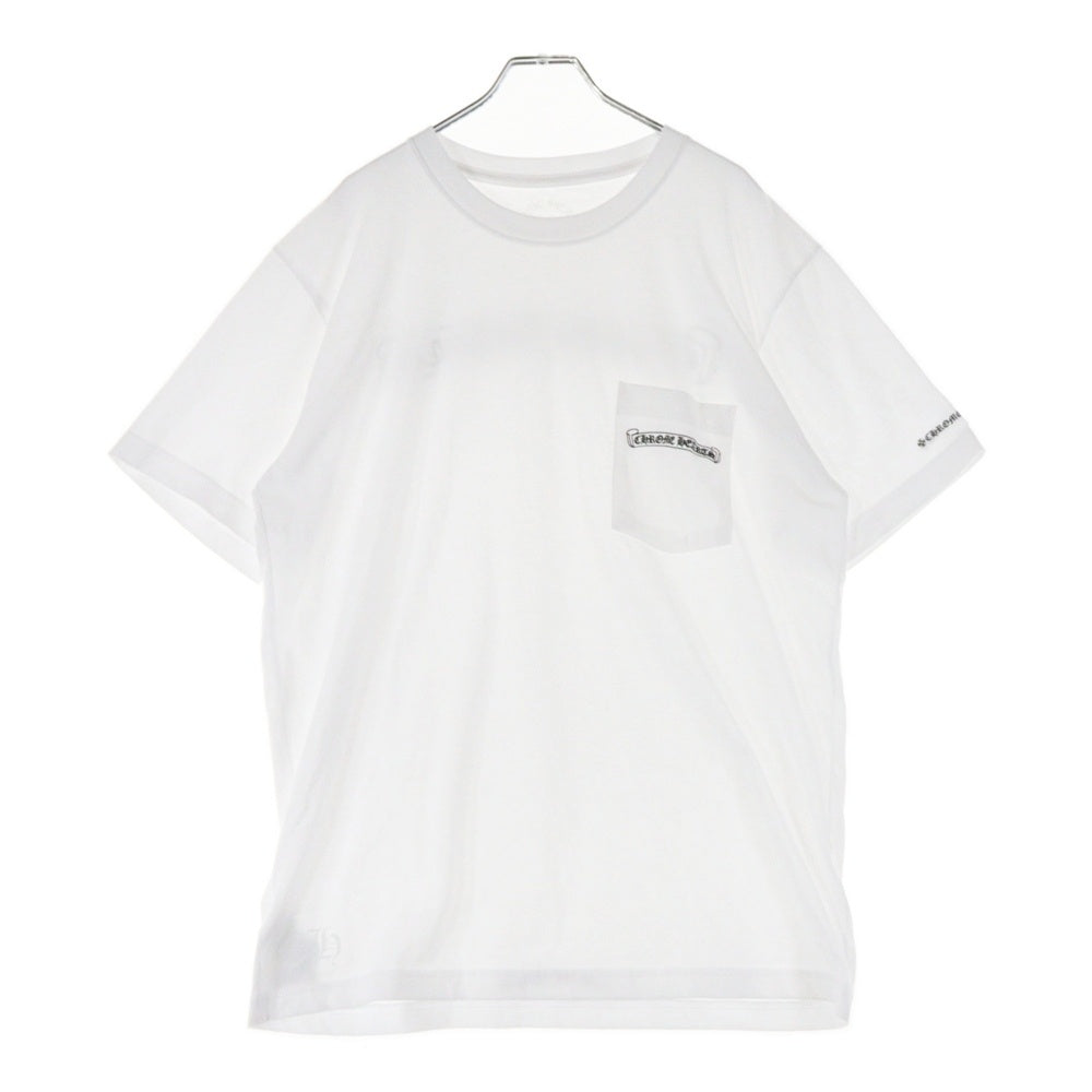 CHROME HEARTS(クロムハーツ) CH T-SHRT スクロールラベル プリント半袖Tシャツ カットソー ホワイト