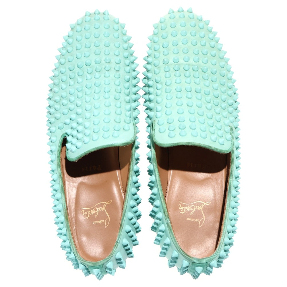 CHRISTIAN LOUBOUTIN(クリスチャンルブタン) ROLLERBOY ローラーボーイ スパイク ローファー ターコイズ