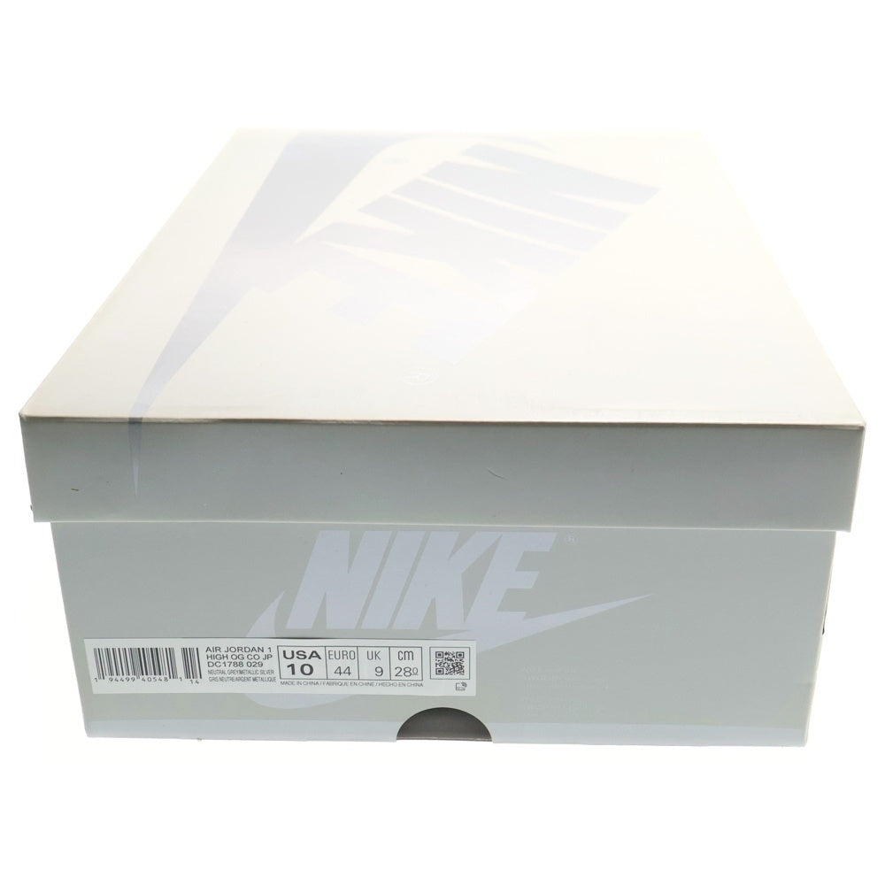 NIKE(ナイキ) AIR JORDAN 1 HIGH OG CO.JP エアジョーダン 1 ハイカットスニーカー シルバー US10/28cm DC1788-029