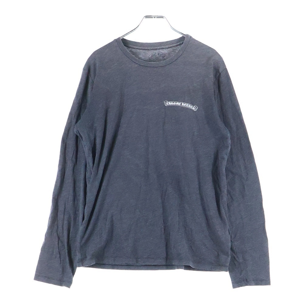 CHROME HEARTS(クロムハーツ) スクロールラベル CHプラスプリント 長袖Tシャツ グレー