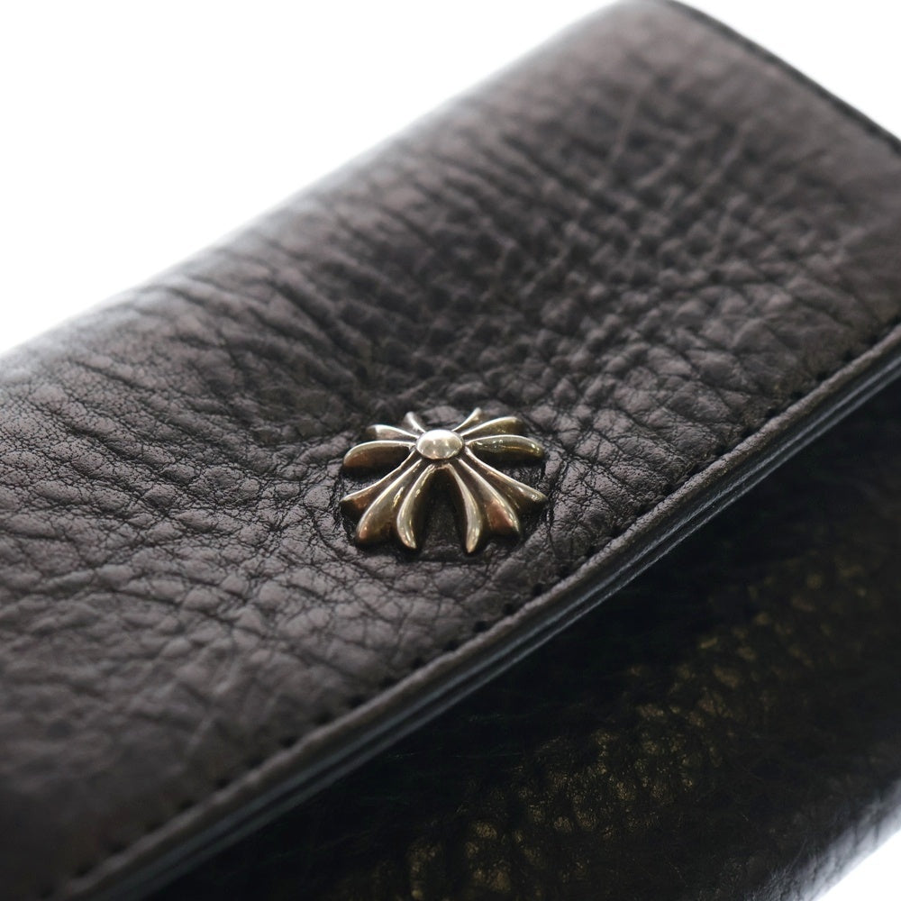 CHROME HEARTS(クロムハーツ) TINY WALLET タイニーレザーウォレット CHプラスボタン 財布 ブラック