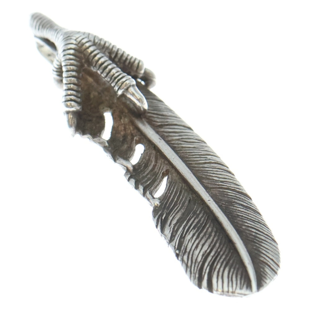 TADY & KING(タディアンドキング) 銀爪 ツメSVフェザー 特大フェザーペンダント シルバー 左向き