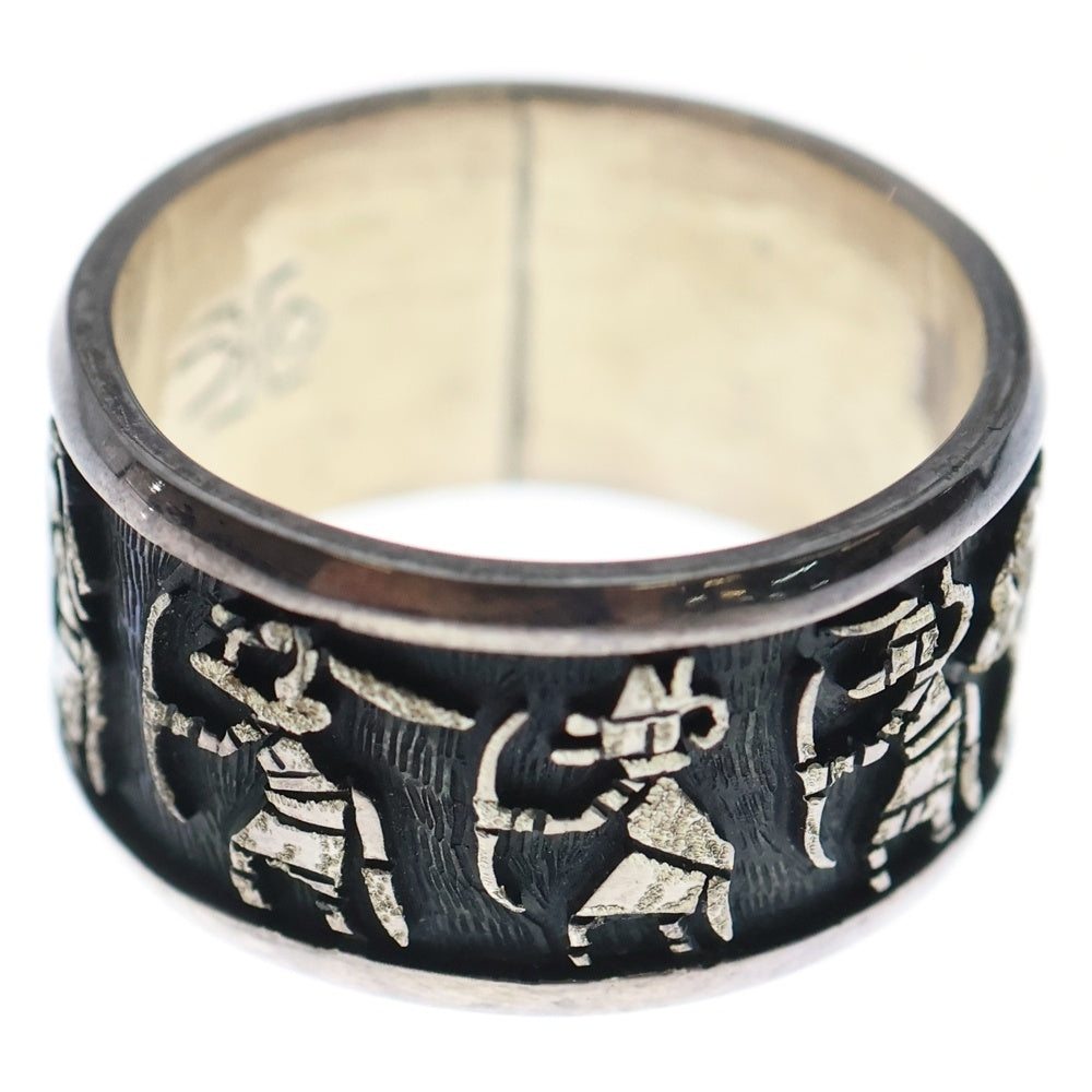 INDIAN JEWELRY(インディアンジュエリー) ホピ族 インレイリング シルバー