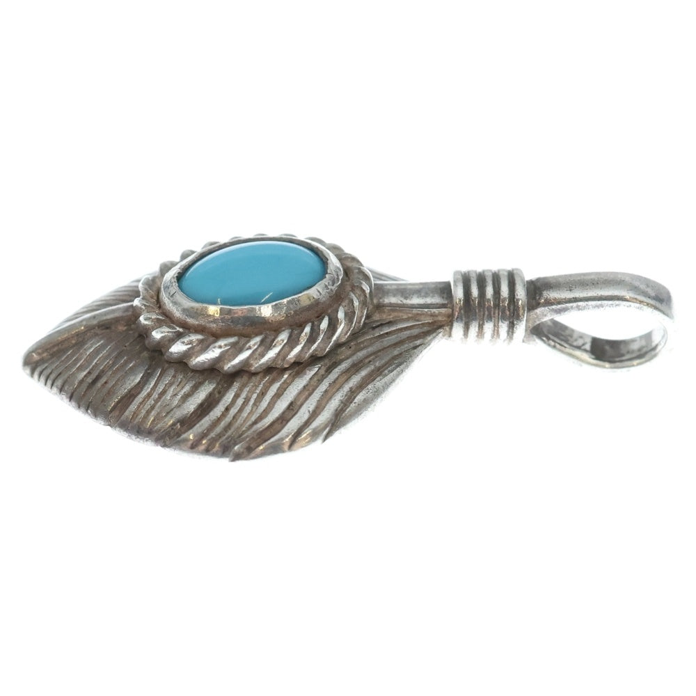 TADY & KING(タディアンドキング) ハートリーフSV銀縄ターコイズ ペンダントトップ シルバー