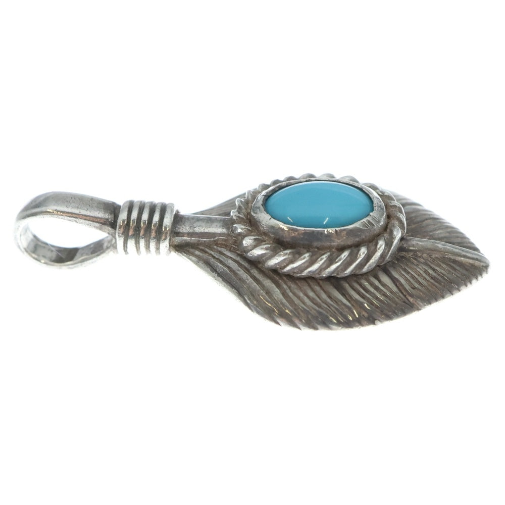 TADY & KING(タディアンドキング) ハートリーフSV銀縄ターコイズ ペンダントトップ シルバー