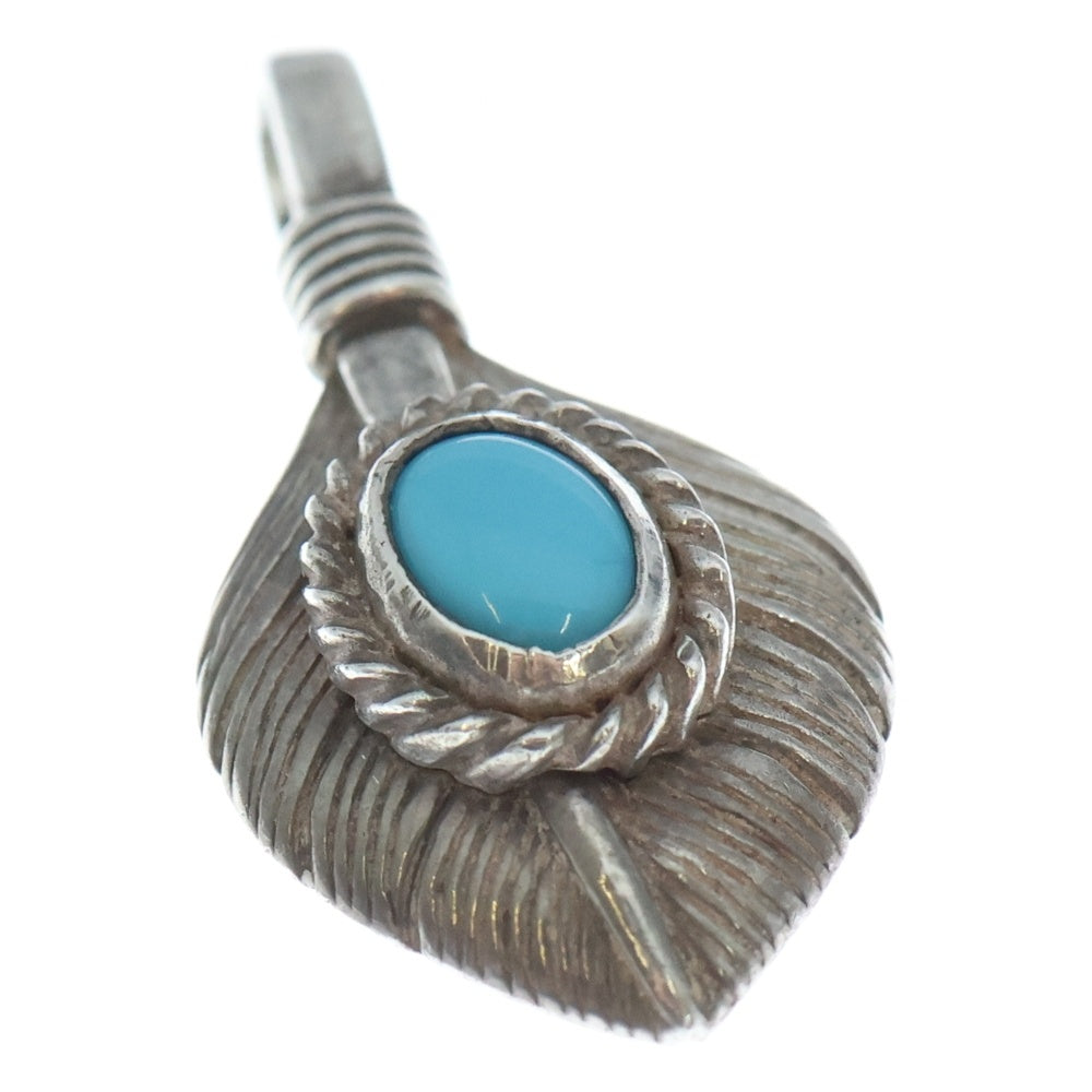 TADY & KING(タディアンドキング) ハートリーフSV銀縄ターコイズ ペンダントトップ シルバー