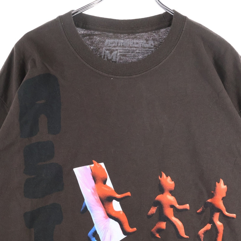 TRAVIS SCOTT(トラヴィススコット) Cactus Jack Otherside Long-Sleeve T-shirt ロングスリーブカットソー ロンT ブラウン