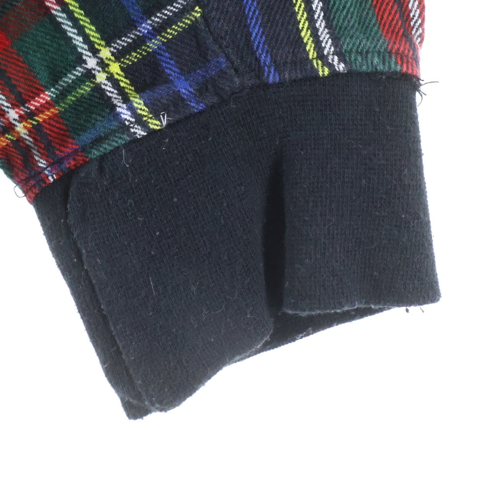MNML(ミニマル) PLAID HOODIE タータンチェック プルオーバーパーカー ブラック/レッド/グリーン