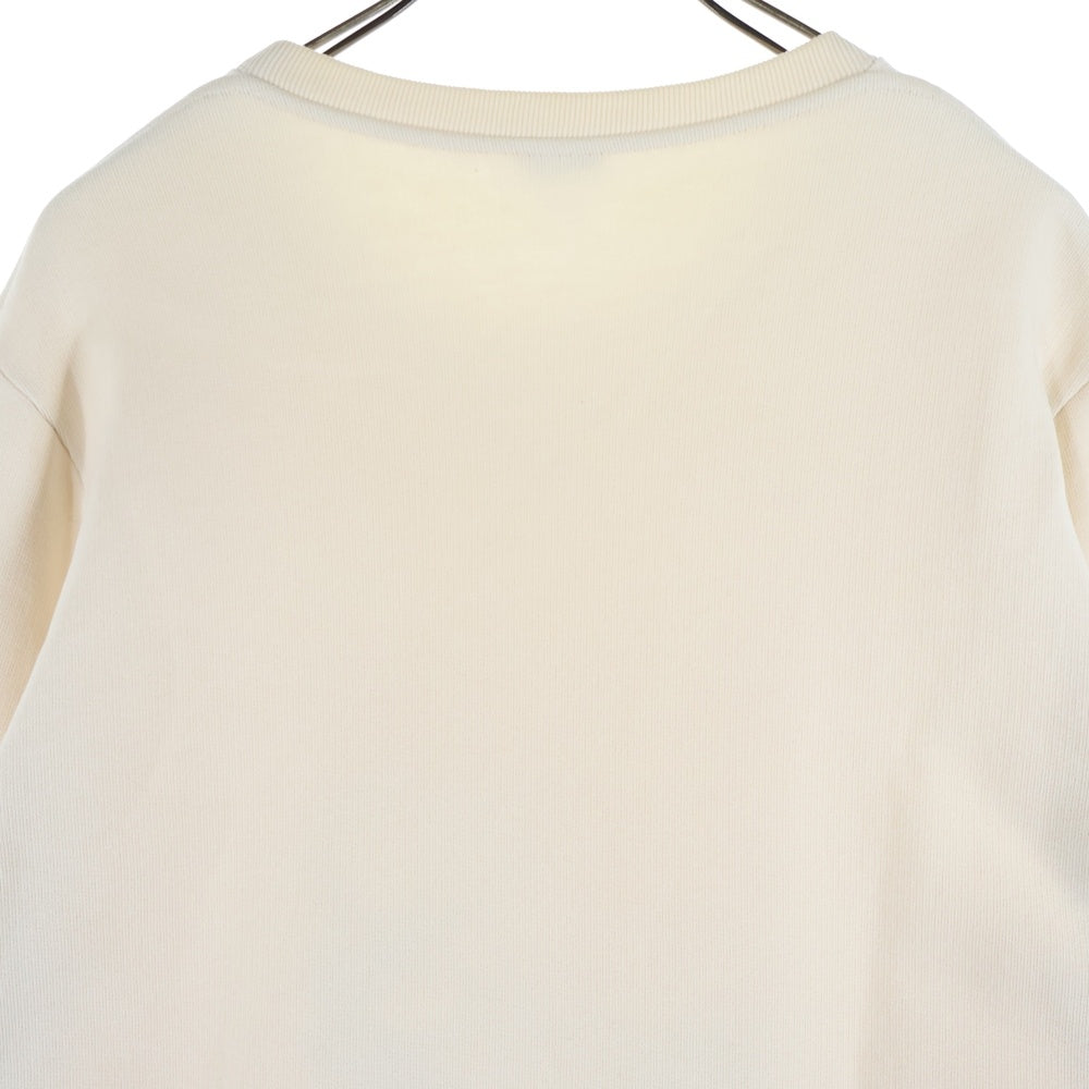 LOEWE(ロエベ) アナグラム エンブロイダリー ロゴ刺繍スウェット アイボリー