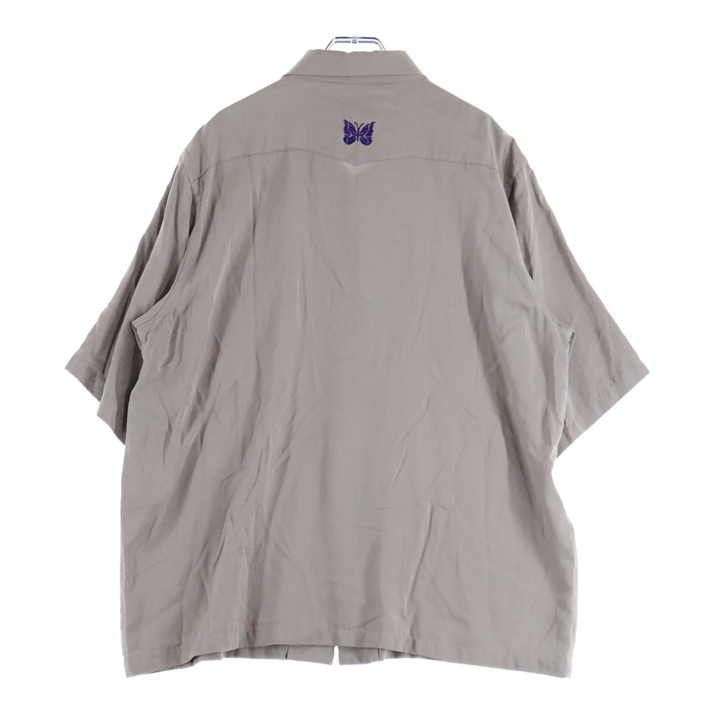 Needles(ニードルス) フロント刺繍 半袖シャツ ベージュ