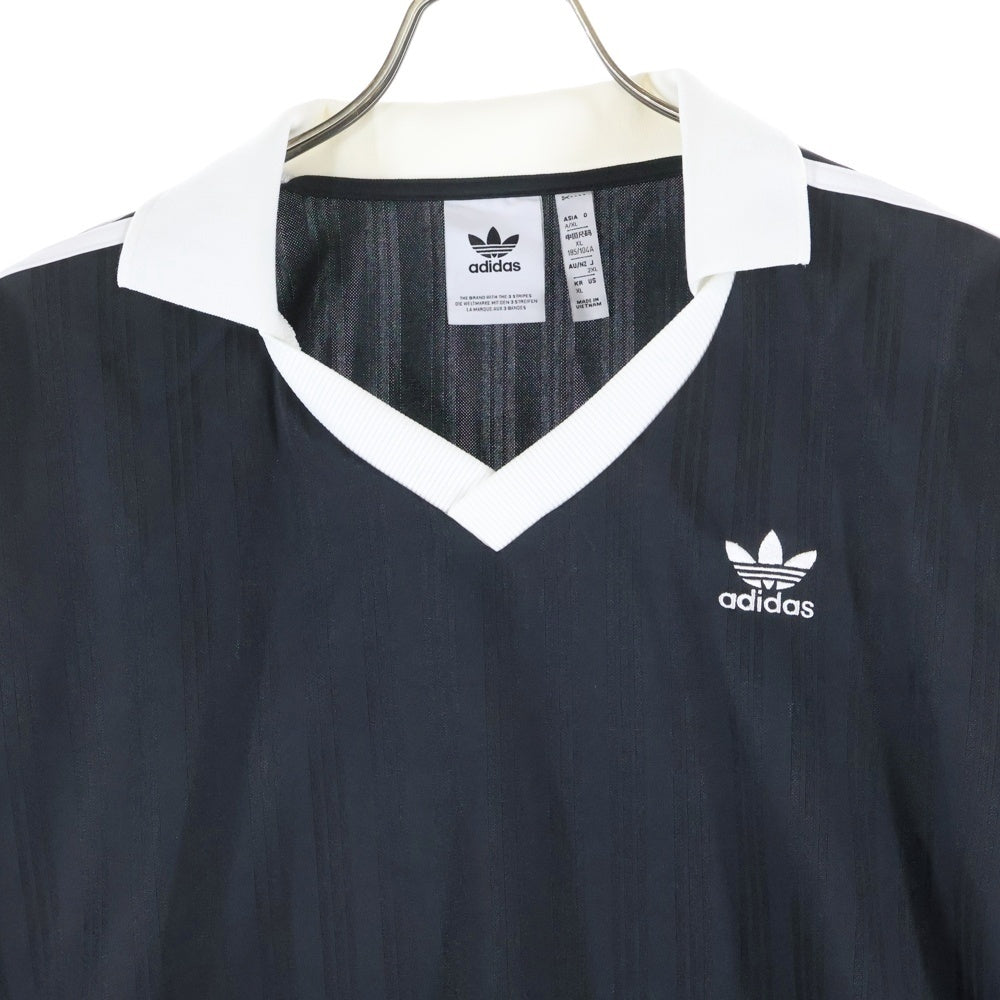 adidas(アディダス) PIQUE SOCCER LONG SLEEVE BLACK アディカラー ピケ サッカー 長袖シャツ ブラック IZ4808