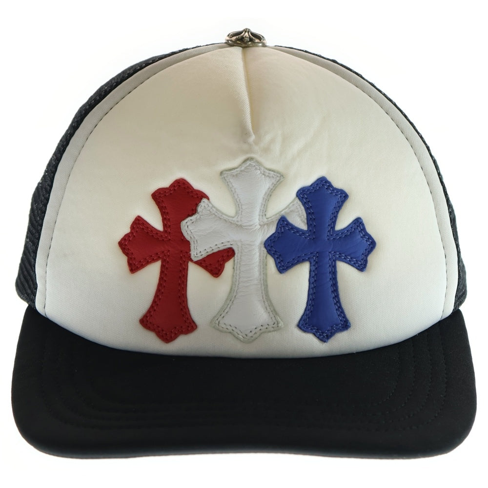 CHROME HEARTS(クロムハーツ) TRUCKER CAP トリコロール セメタリー クロスパッチ トラッカー キャップ 帽子 マルチ