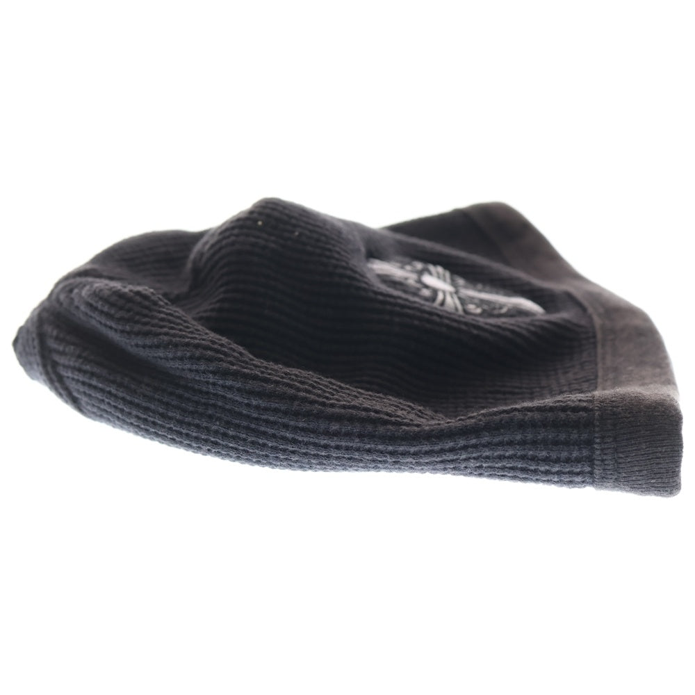 CHROME HEARTS(クロムハーツ) OLD THERMAL BEANIE オールド クロス刺繍 サーマル ビーニー ニット帽 ブラック