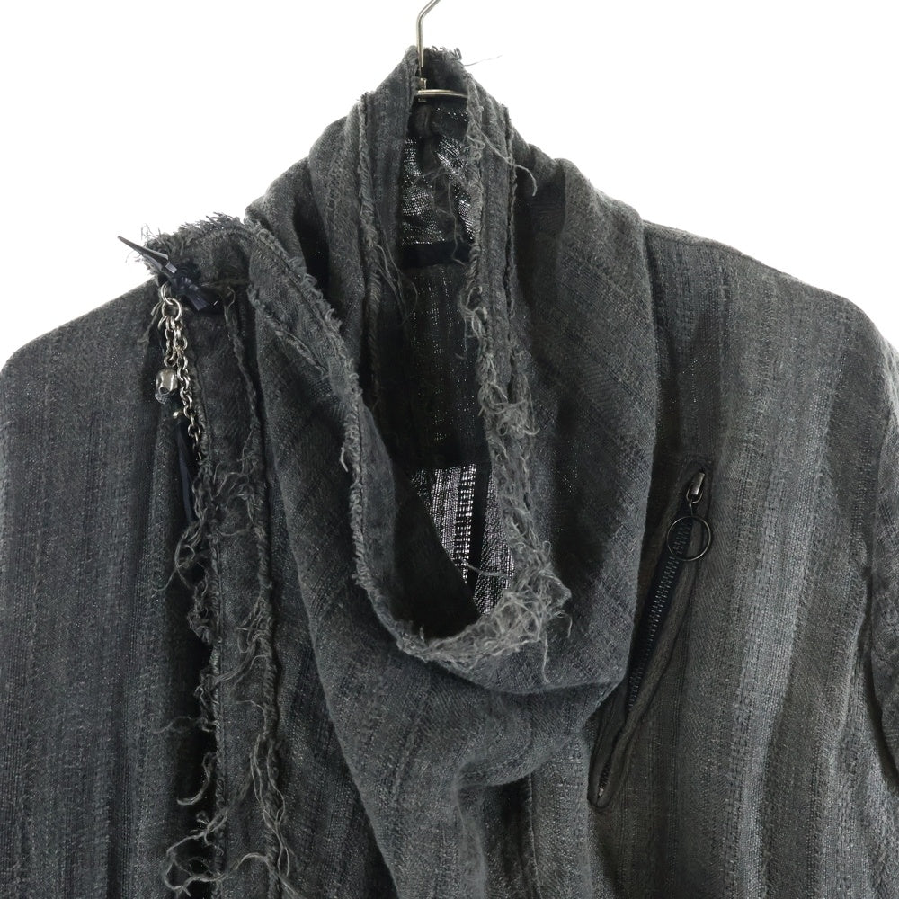 KMRii(ケムリ) スタッズ付き ファー ミリタリー モッズコート カーキ