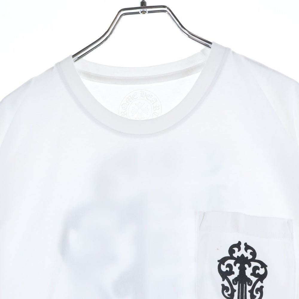 CHROME HEARTS(クロムハーツ) Vine Dagger ヴァインダガープリント 半袖Tシャツ カットソー ホワイト