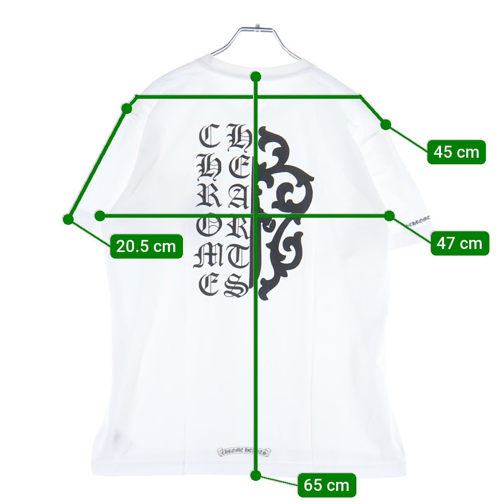 CHROME HEARTS(クロムハーツ) Vine Dagger ヴァインダガープリント 半袖Tシャツ カットソー ホワイト