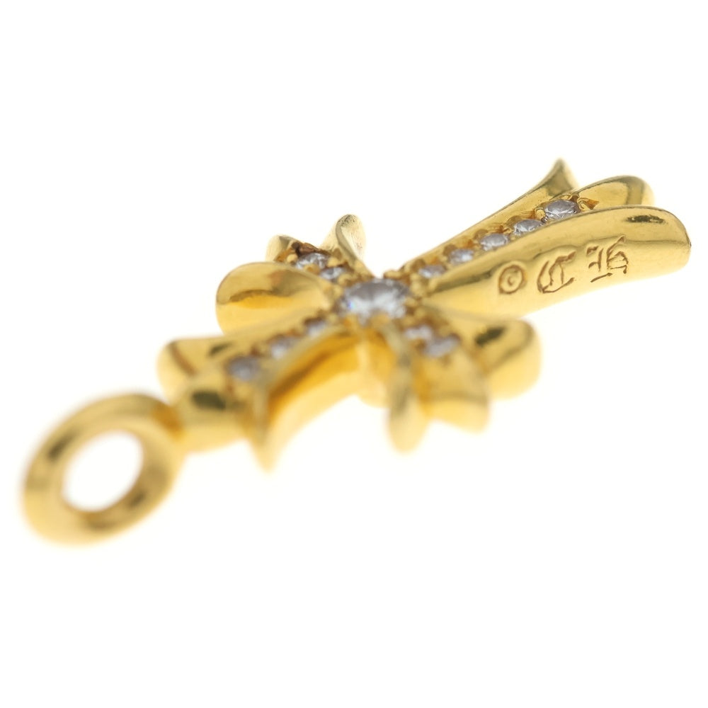 CHROME HEARTS(クロムハーツ) 22K TNY CRSF P/DIA タイニーファットクロス PAVEダイヤ ペンダントトップ ゴールド BCA033 レディース