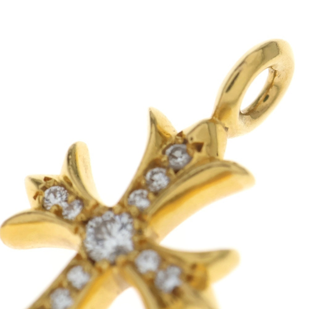 CHROME HEARTS(クロムハーツ) 22K TNY CRSF P/DIA タイニーファットクロス PAVEダイヤ ペンダントトップ ゴールド BCA033 レディース