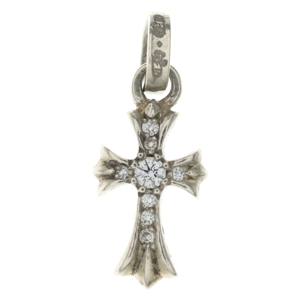 CHROME HEARTS(クロムハーツ) CRS BBYFAT P DMND ベイビーファットクロス PAVEダイヤ ペンダントトップ シルバーBCA234