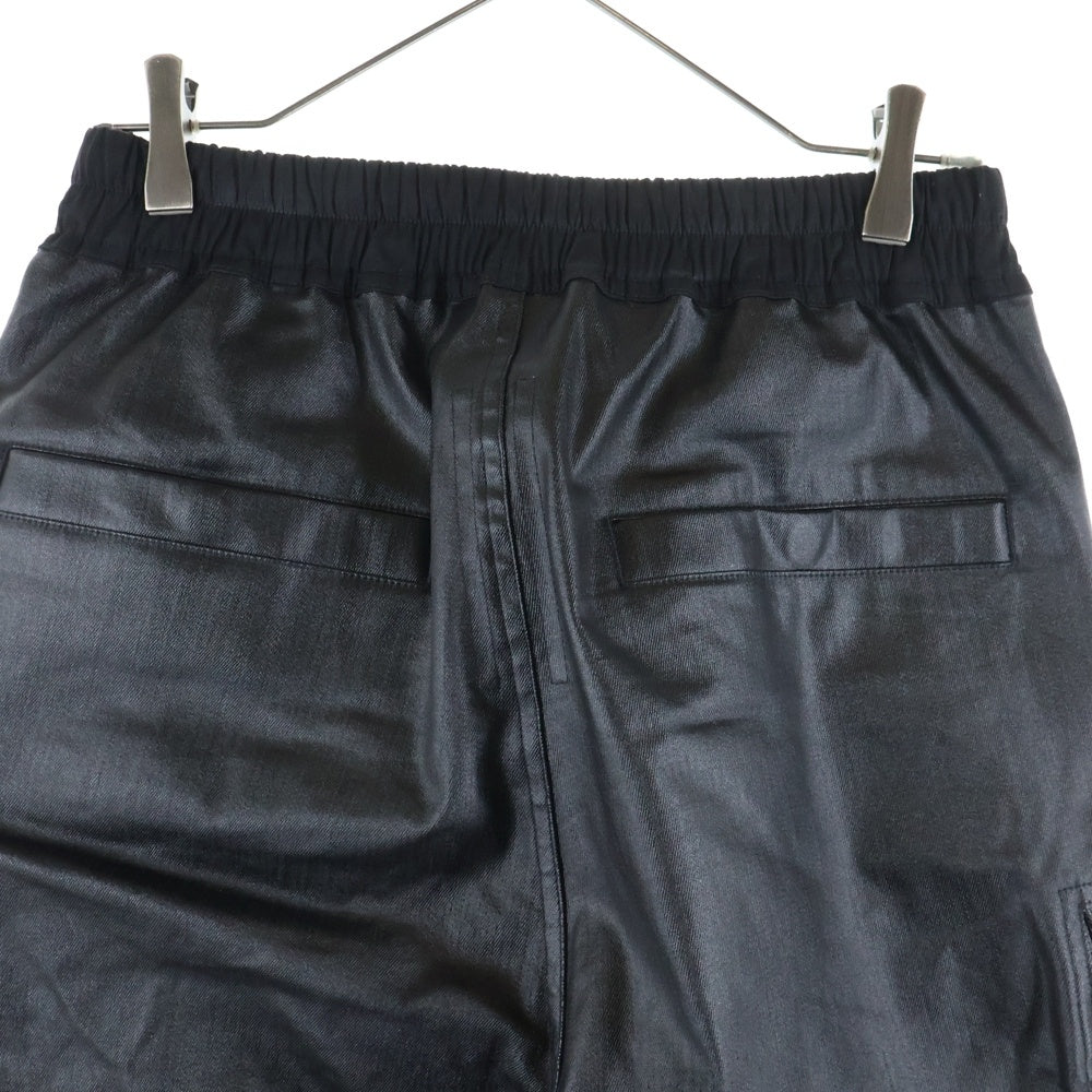 Rick Owens(リックオウエンス) 24AW CARGOBELAS カーゴベラ コーティングブラック デニムパンツ RU02D6339-SCT