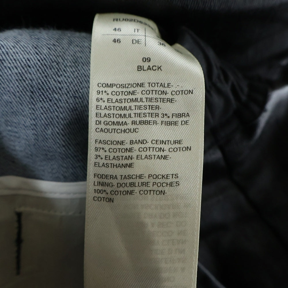 Rick Owens(リックオウエンス) 24AW CARGOBELAS カーゴベラ コーティングブラック デニムパンツ RU02D6339-SCT