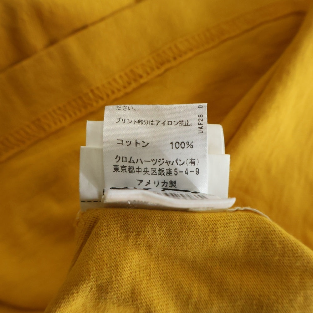 CHROME HEARTS(クロムハーツ) MATTY BOY PPO mustard Tee Call Me マッティボーイ マスタード プリント 半袖Tシャツ カットソー イエロー